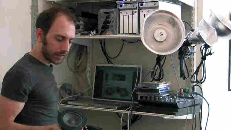  1-Bit Composer Tristan Perich's Practice Space